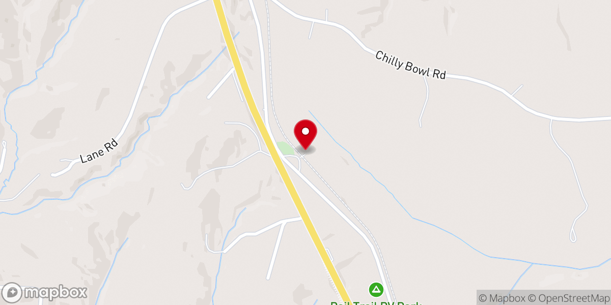 Map showing location of Gilboa United Methodist Church