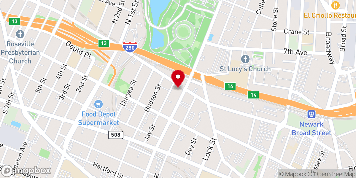 Map showing location of Purpose Church