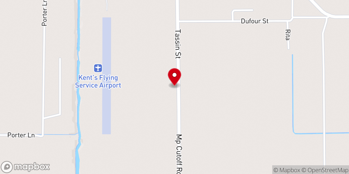 Map showing location of Simpson Baptist Church