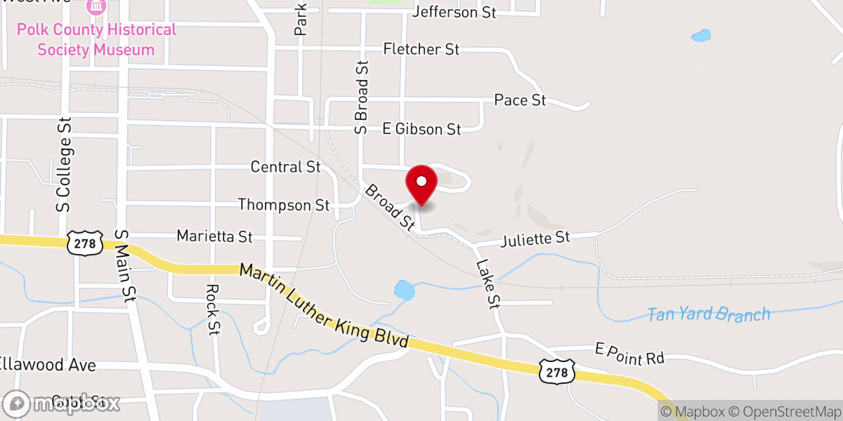 Map showing location of Christ Temple Apostolic Faith Church