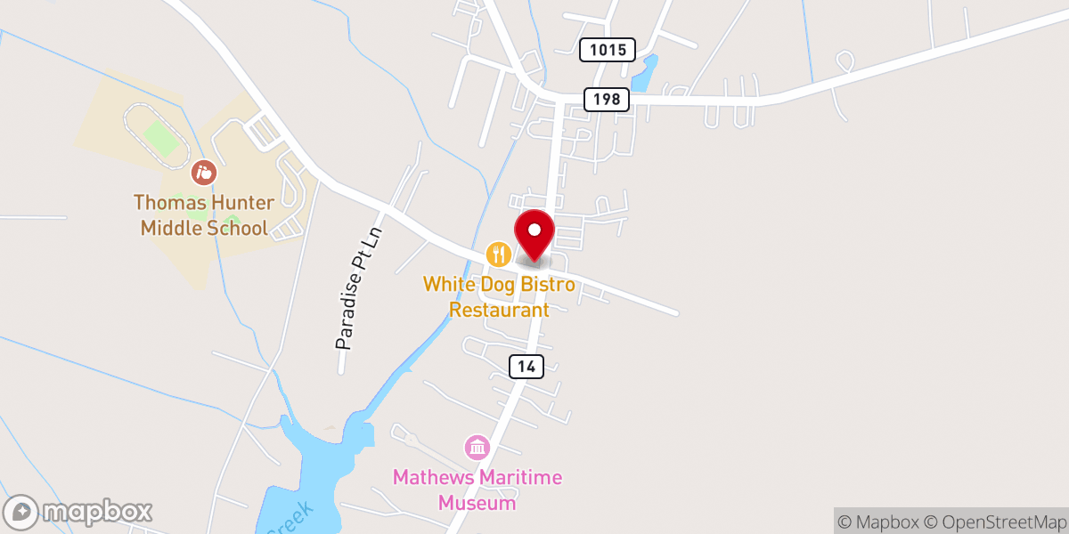 Map showing location of Richardson’s Cafe