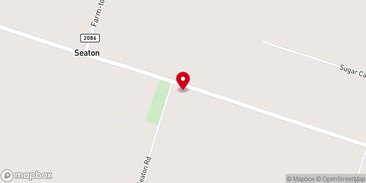 Map showing location of Seaton Brethren Church