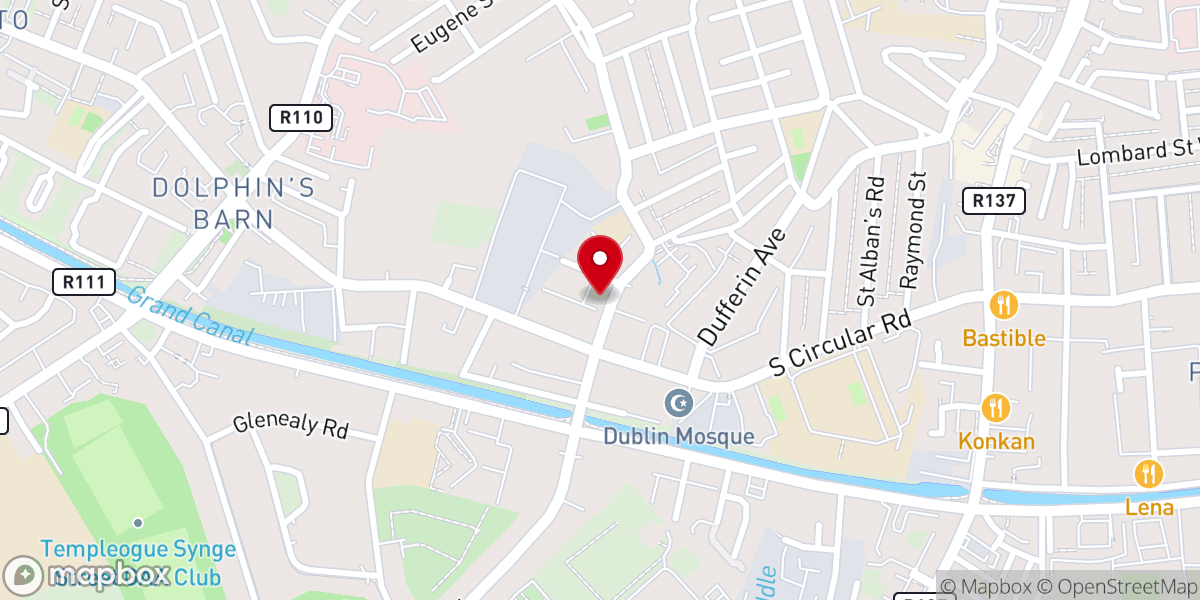 Map showing location of St. Catherine & St James' Church of Ireland