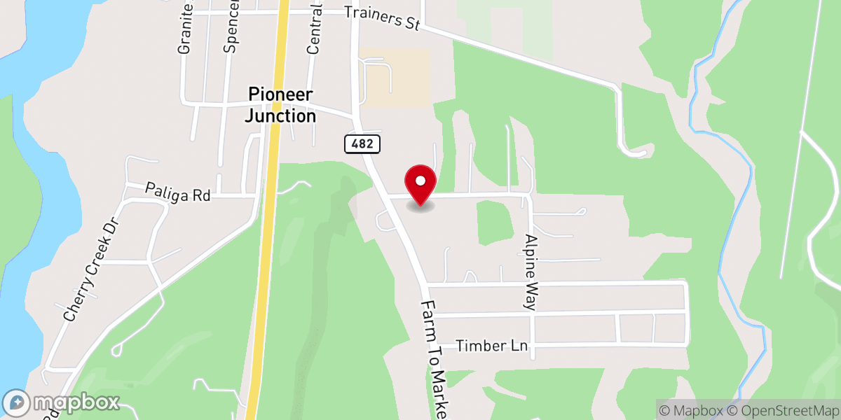 Map showing location of First Baptist Church