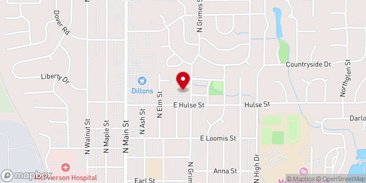 Map showing location of New Legacy Church