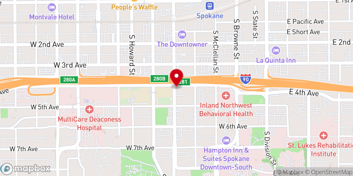 Map showing location of Westminster United Church of Christ