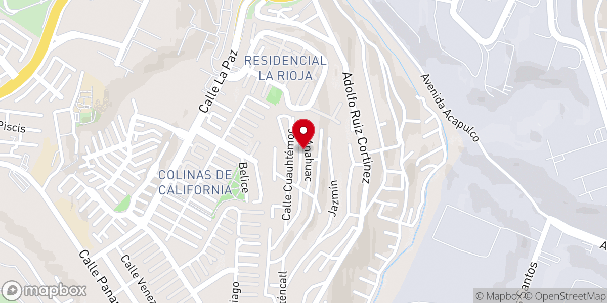 Map showing location of Iglesia Pentecostes Unción Nueva Vida