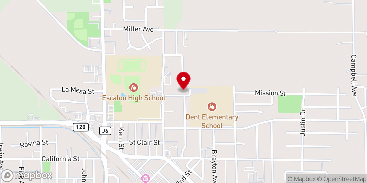 Map showing location of Saron Lutheran Church