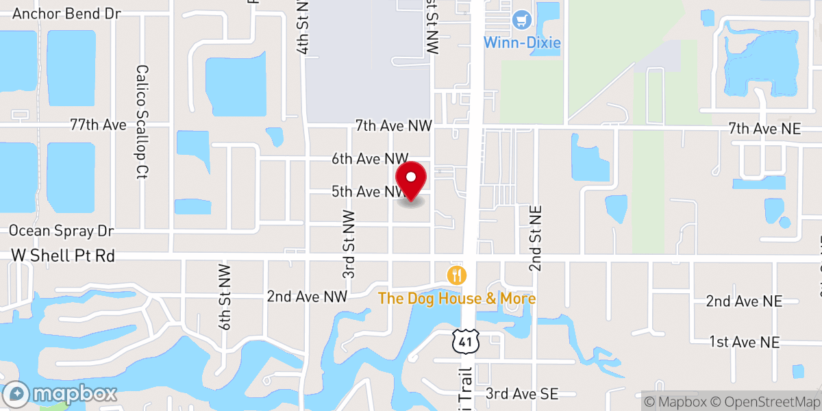 Map showing location of Ruskin Methodist Church Day Care