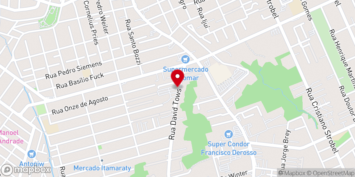 Map showing location of Igreja Batista Shalon