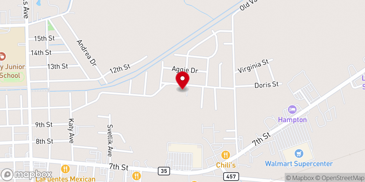 Map showing location of First Christian Church