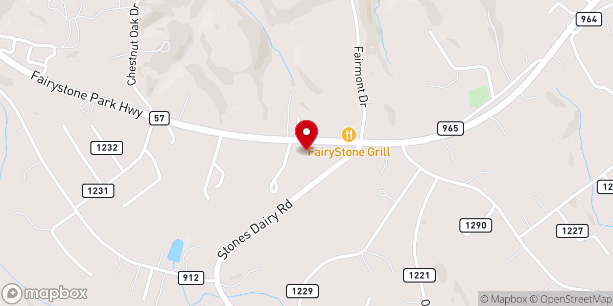 Map showing location of Northside Baptist Church