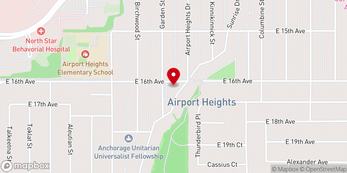 Map showing location of Trinity Christian Reformed Church