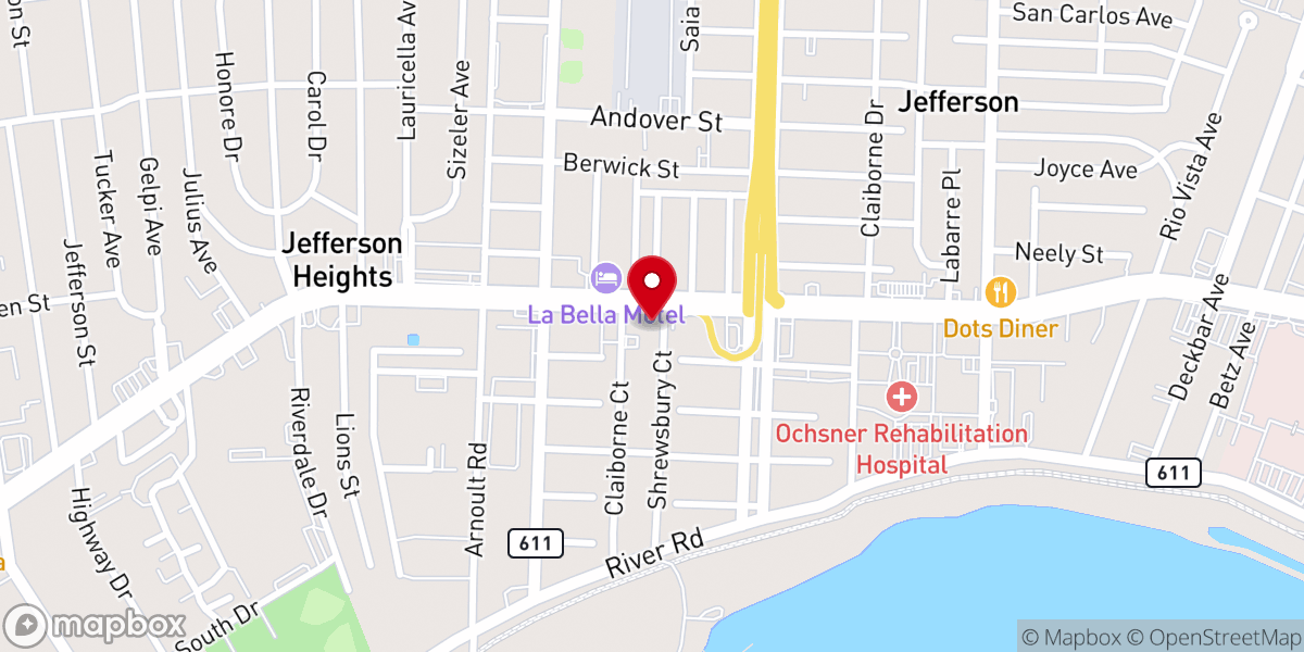 Map showing location of Saint Agnes Catholic Church