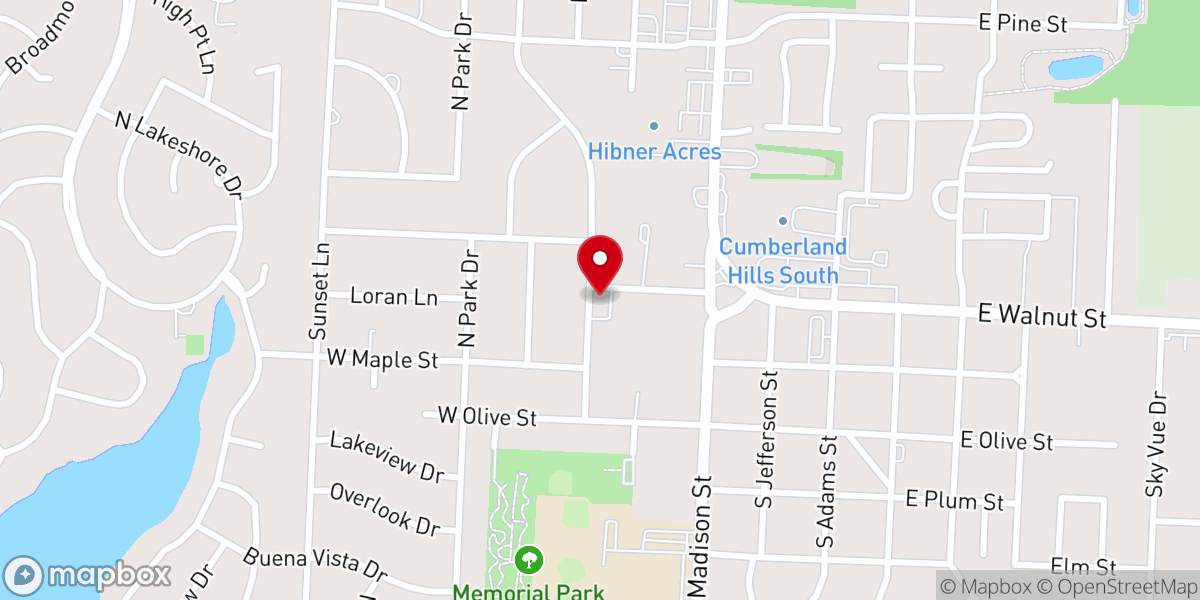 Map showing location of Raymore Church of Christ