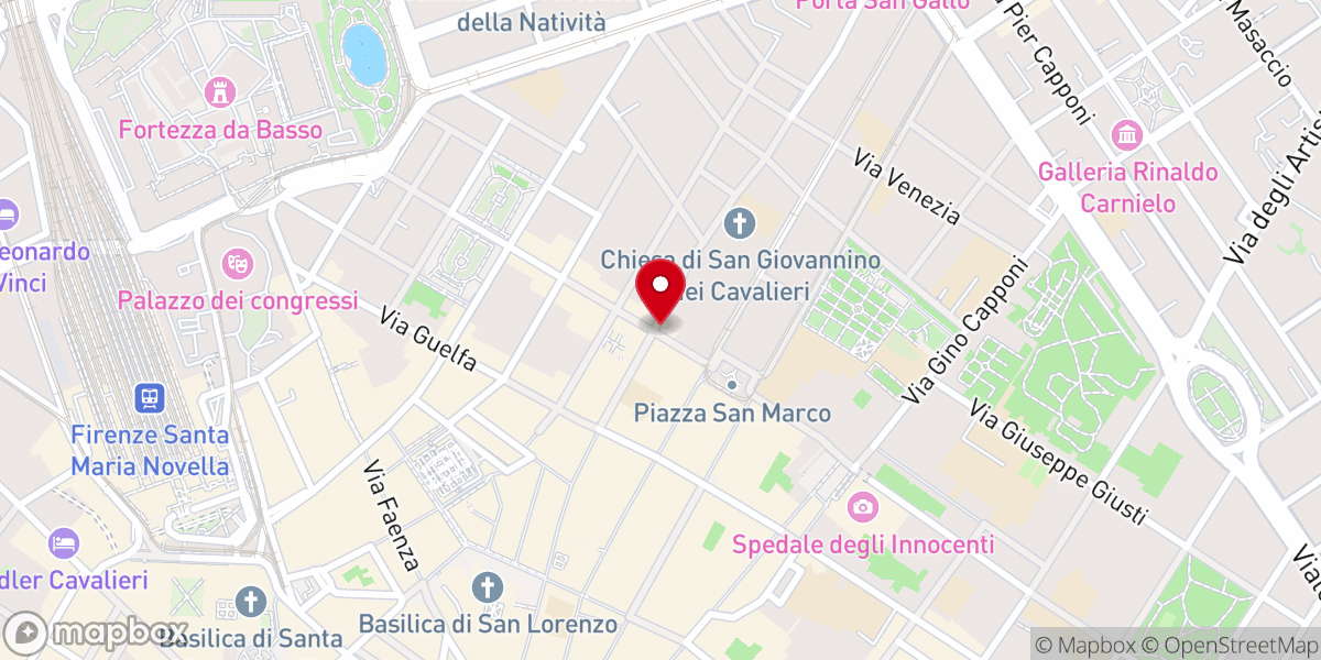 Map showing location of Oratorio di Gesù Pellegrino