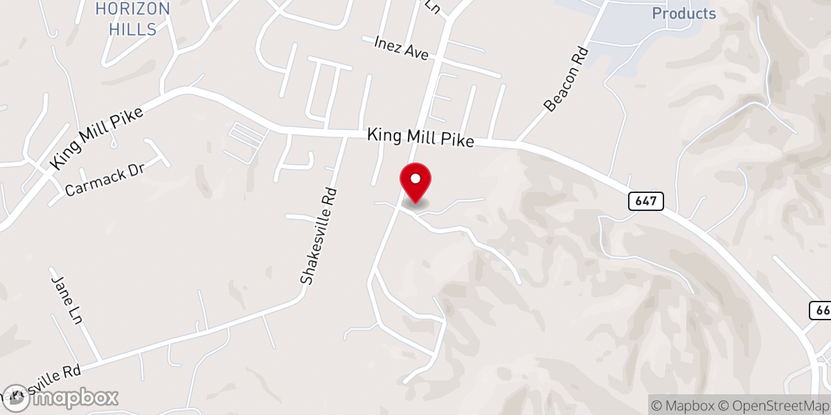 Map showing location of East Bristol Baptist Church