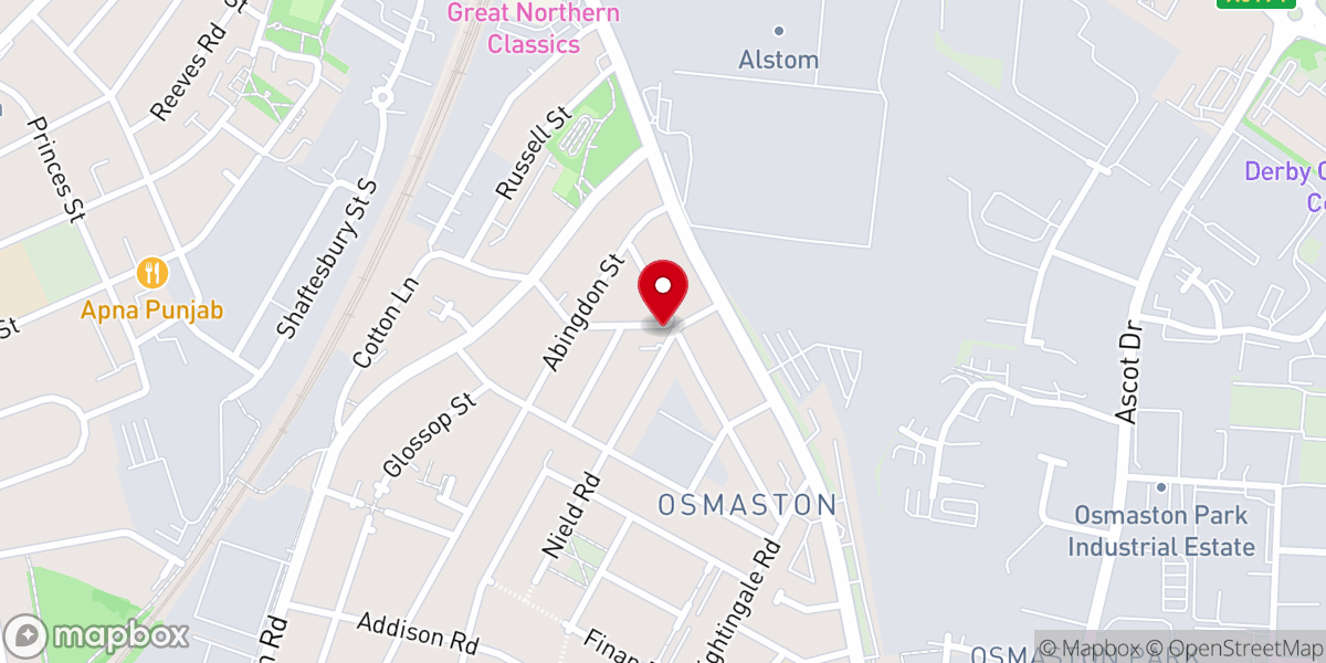 Map showing location of Davenport Road Evangelical Church