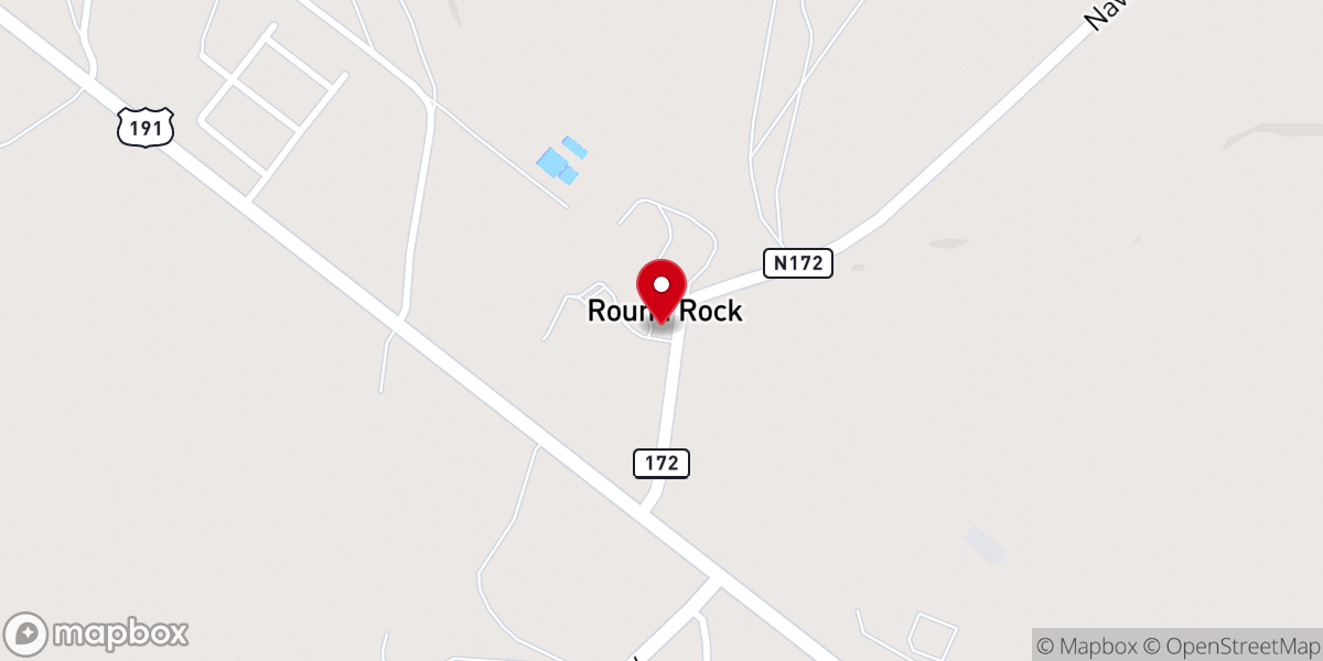 Map showing location of Round Rock School