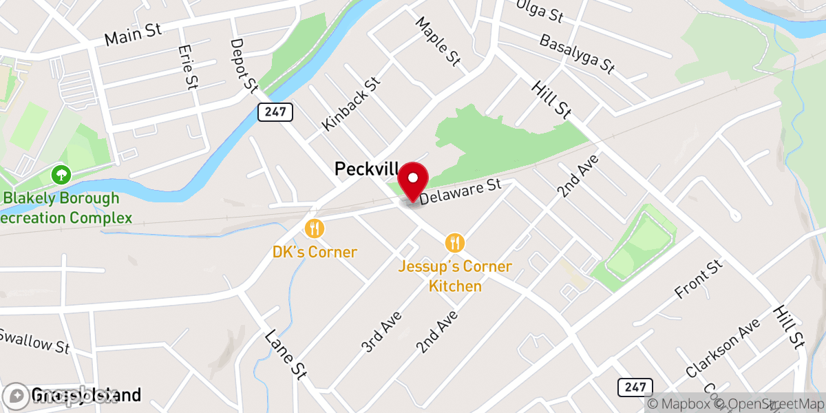 Map showing location of Jessup Side Bar