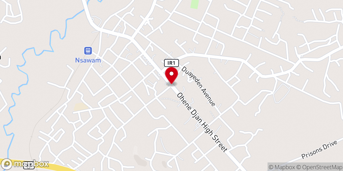 Map showing location of THE CHURCH OF PENTECOST