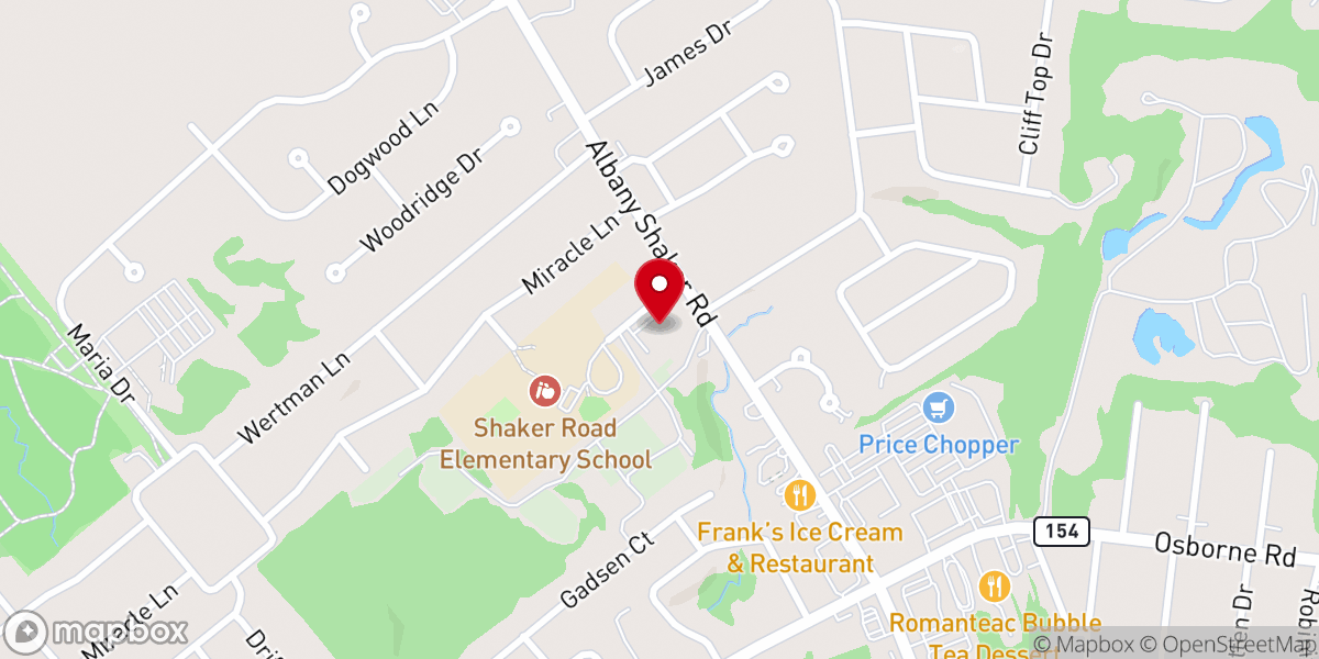 Map showing location of Good Shepherd Lutheran Church