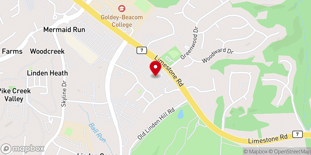 Map showing location of Faith Baptist Church