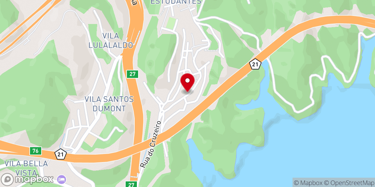 Map showing location of Igreja Pentecostal Deus é Amor - Areião