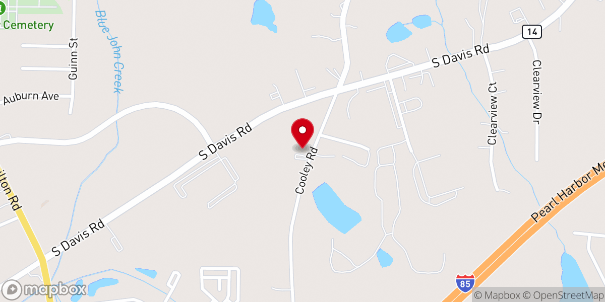 Map showing location of New Life Apostolic Church