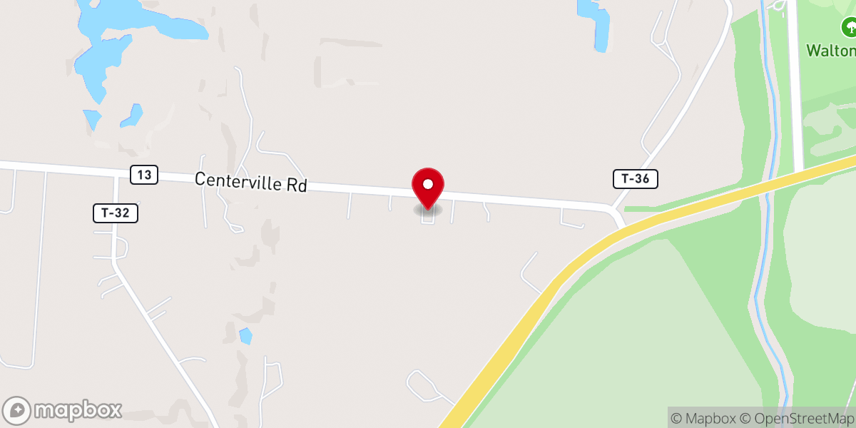 Map showing location of Clear Springs Primitive Baptist Church