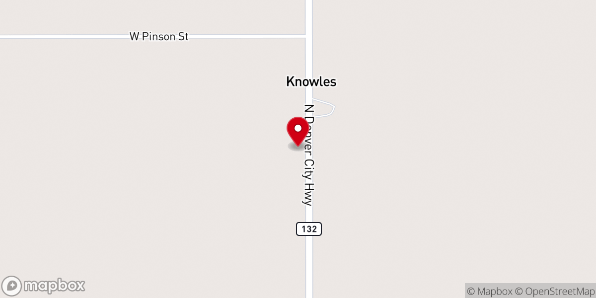 Map showing location of Bethel Baptist Church