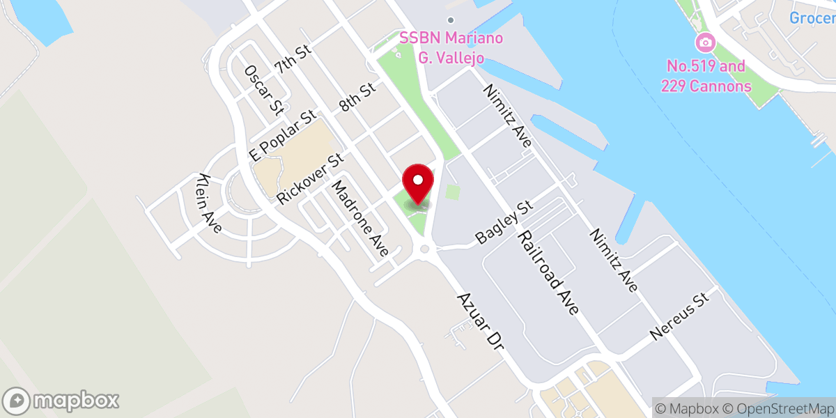 Map showing location of St. Peter's Chapel