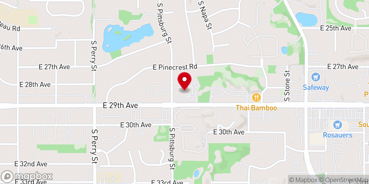 Map showing location of Summit Church: South Hill