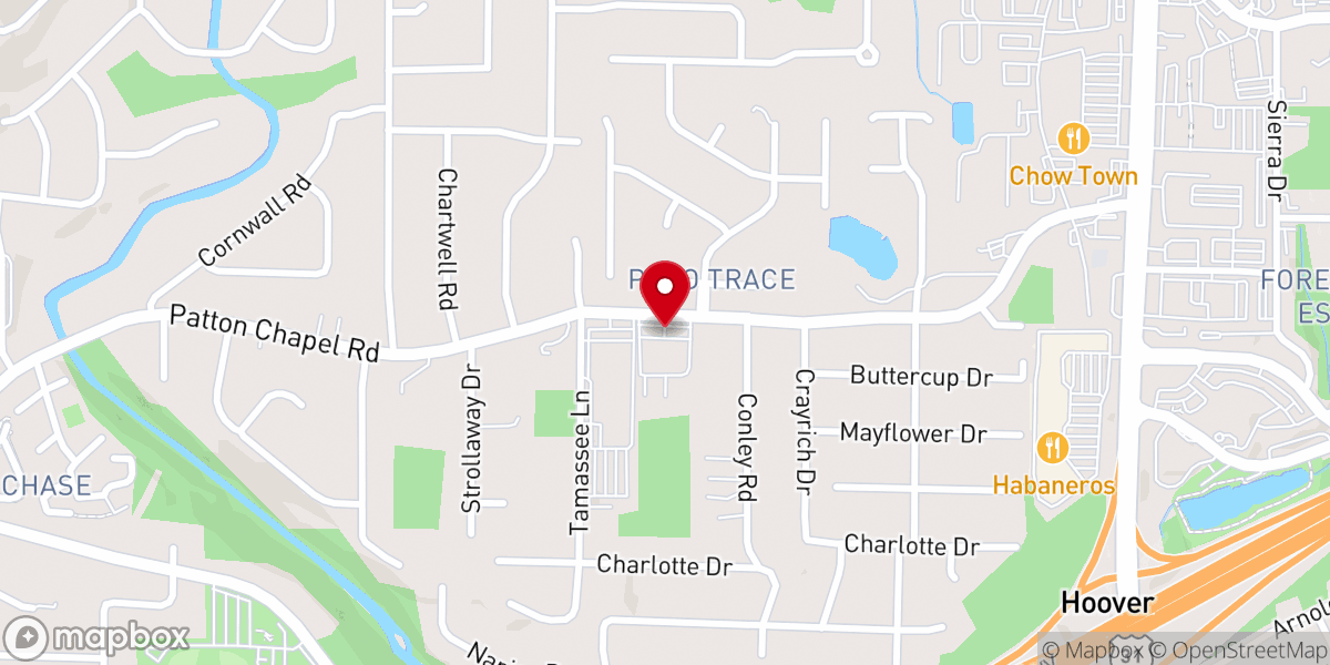 Map showing location of Oakmont Presbyterian Church