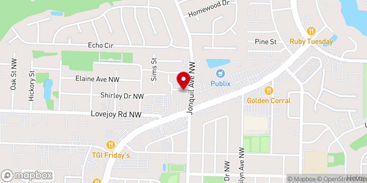 Map showing location of Spirit of Christ CLGI Church