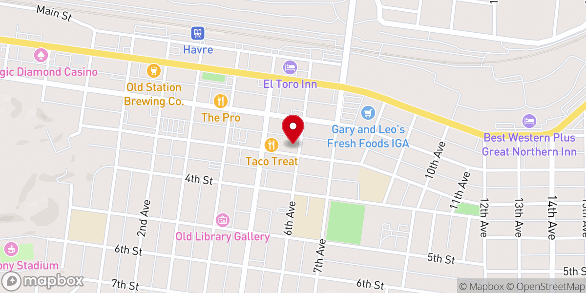 Map showing location of New Hope Apostolic Church