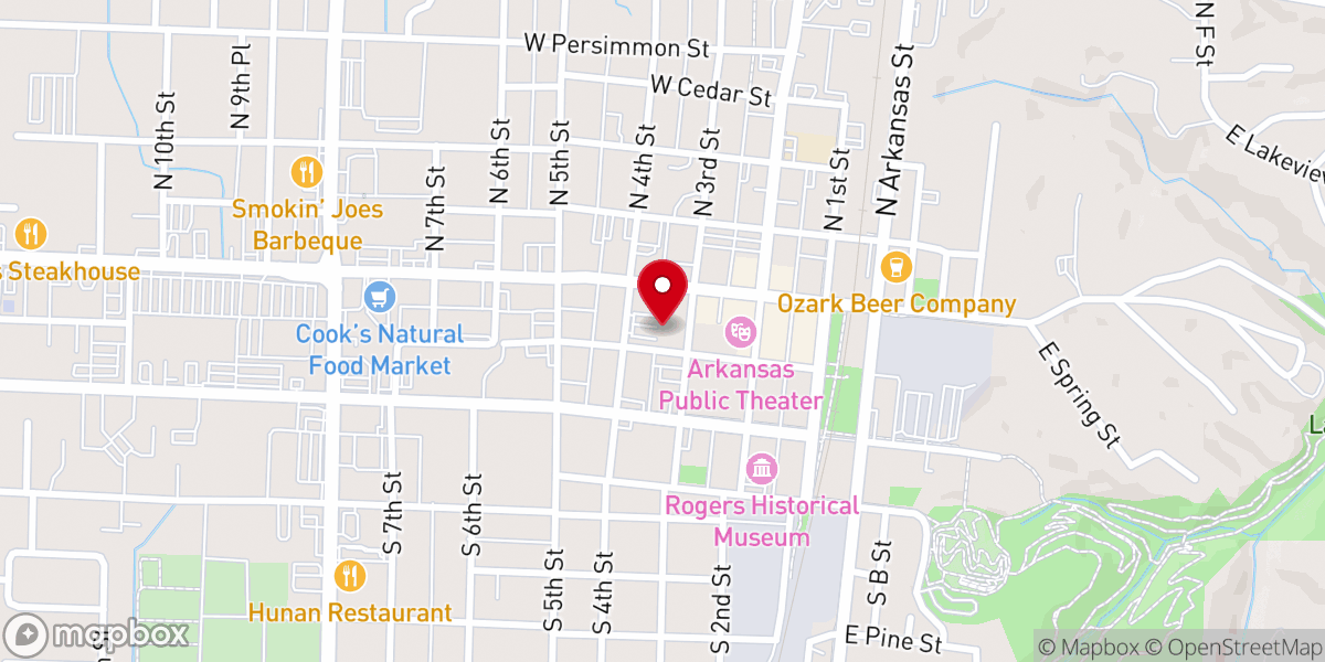 Map showing location of First United Methodist Church-Brick Street Childcare and Learning Center