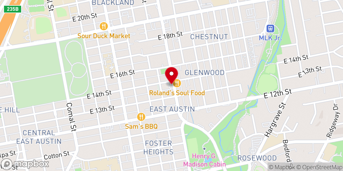 Map showing location of St. Paul Primitive Baptist Church