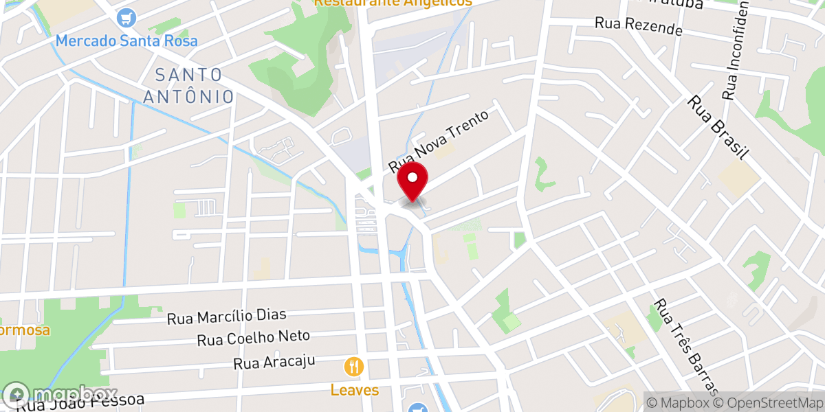 Map showing location of Paróquia Santo Antônio