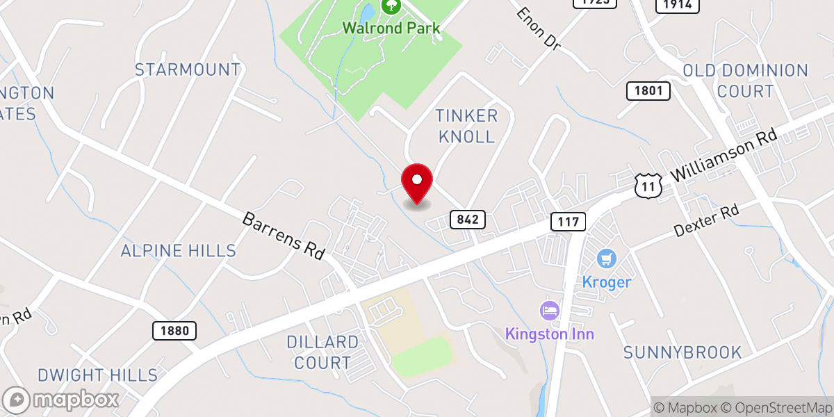Map showing location of Life Church