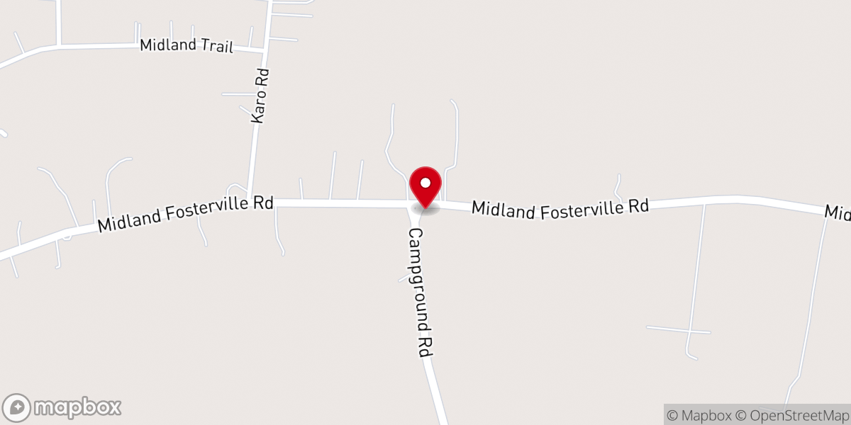 Map showing location of Christ Baptist Church