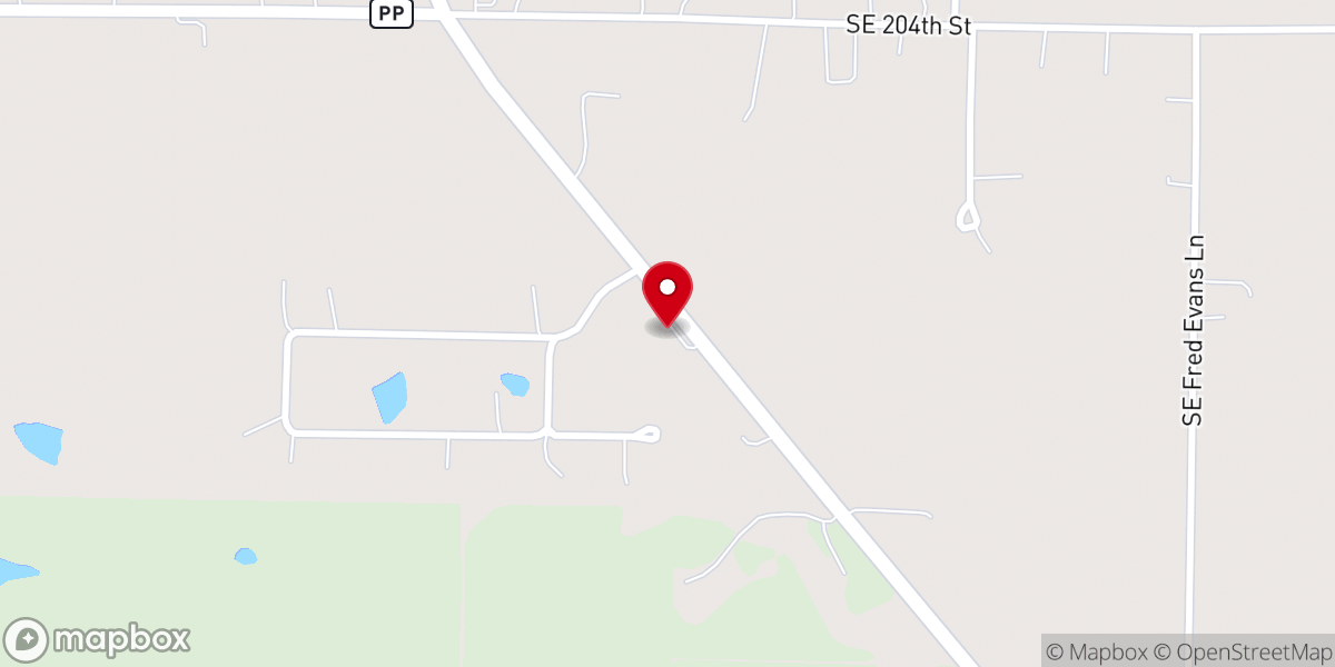 Map showing location of Lawson Church of Christ