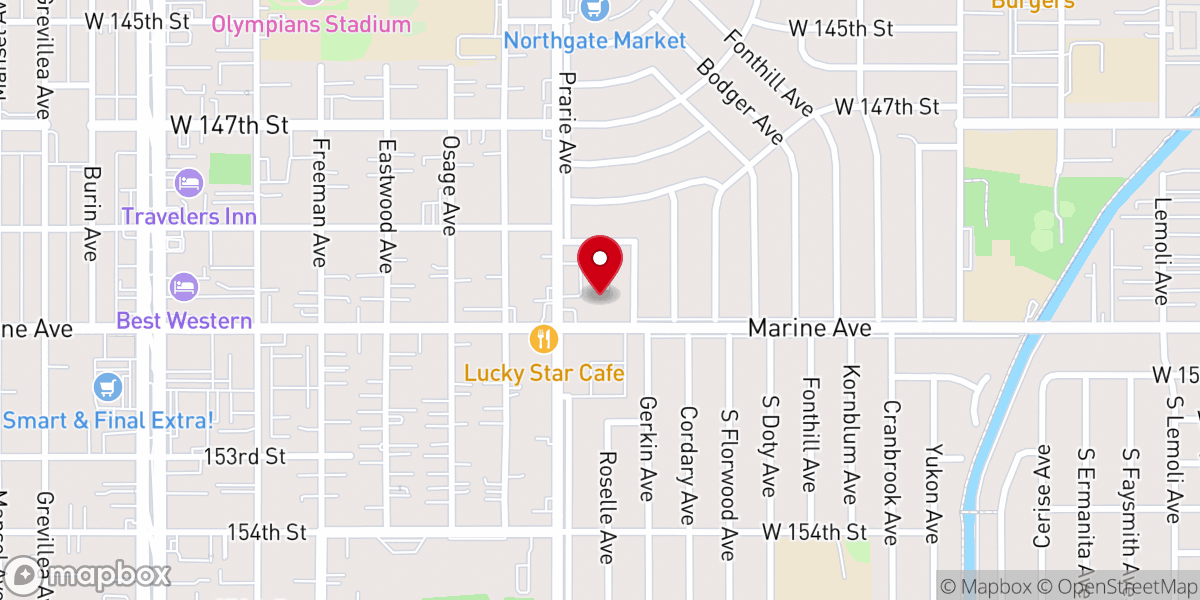 Map showing location of MCI Church