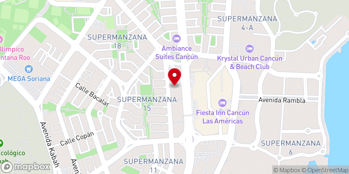 Map showing location of Centro de Ayuda Universal