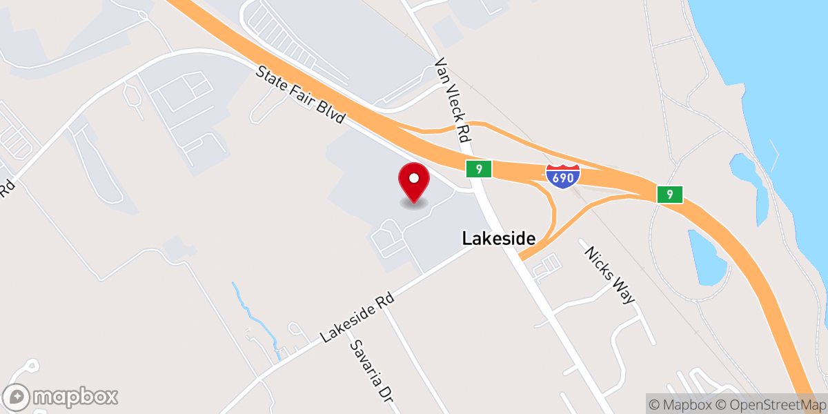 Map showing location of Vineyard Christian Fellowship Food Pantry - Food Distribution Center