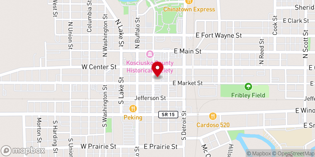 Map showing location of First United Methodist Church