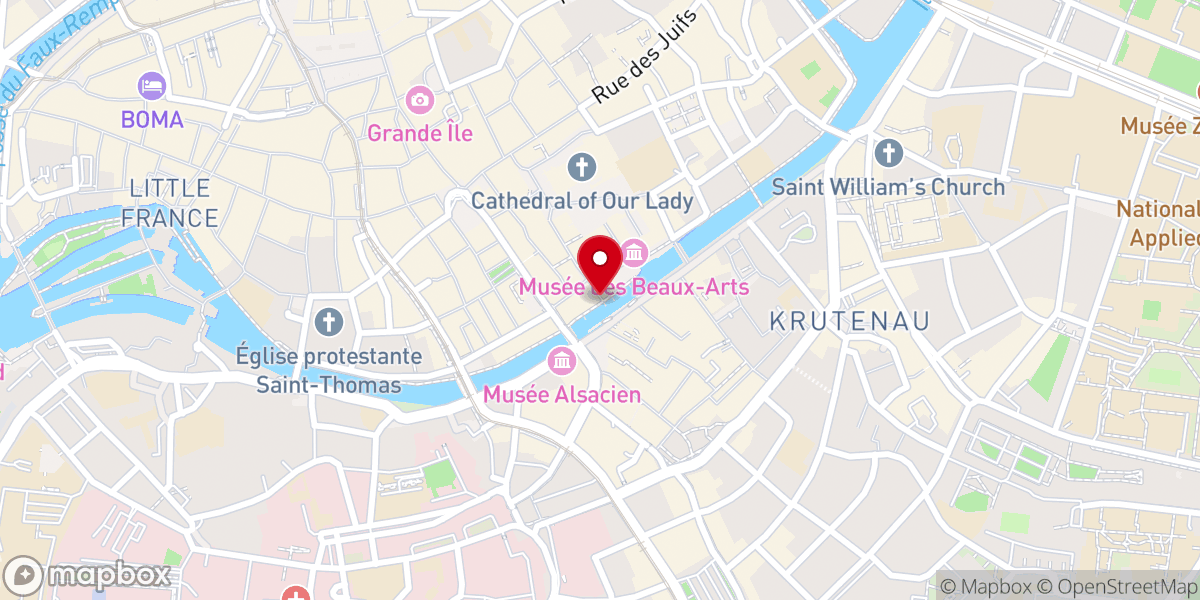 Map showing location of Embarcadère BATORAMA Cathédrale