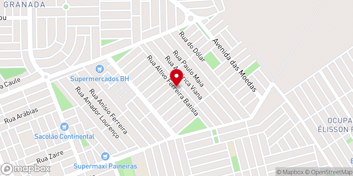 Map showing location of Batista Church - Igreja Batista do Evangelho de Cristo