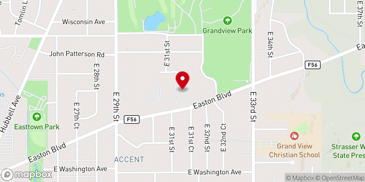 Map showing location of Sunshine Open Bible Church