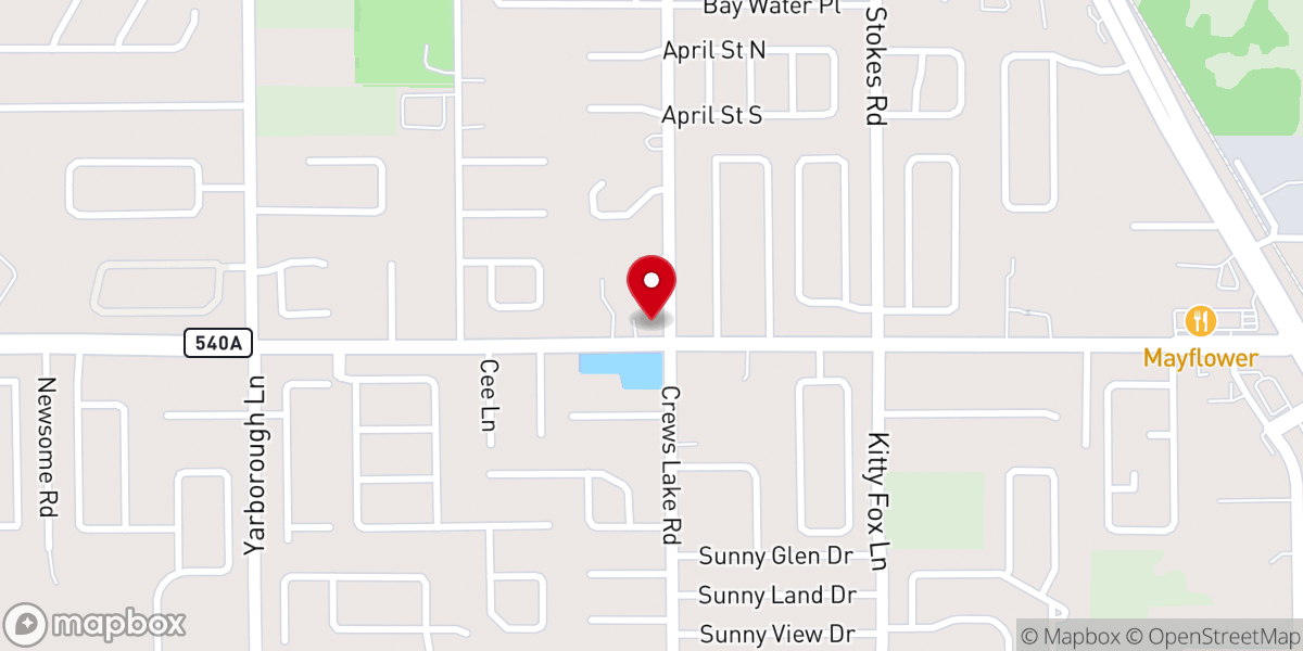 Map showing location of Celebrate Life Church